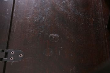 ビンテージ　北海道民芸家具　絶版品!両袖ビューロー(ライティングビューロー、デスク、在宅ワーク、在宅用、簿記机)