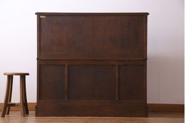 ビンテージ　北海道民芸家具　絶版品!両袖ビューロー(ライティングビューロー、デスク、在宅ワーク、在宅用、簿記机)