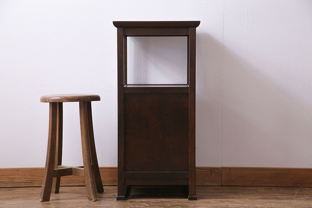 GMFN62○松本民芸家具 A型電話台 ミズメザクラ 民芸家具 飾り台 花台 ク GMFN62○松本民芸家具 A型電話台 ミズメザクラ 民芸家具 飾り台