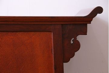 アンティーク家具　唐木　花梨材　赤みがかった色合いが美しいサイドテーブル(チェスト、収納棚、カリン材)