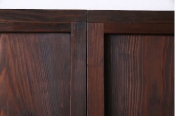 昭和初期　美品　杉材　味わい深い風合いが魅力の障子戸(引き戸、建具)4枚セット(1)