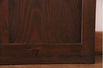 昭和初期　美品　杉材　味わい深い風合いが魅力の障子戸(引き戸、建具)4枚セット(1)