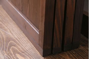 昭和初期　美品　杉材　味わい深い風合いが魅力の障子戸(引き戸、建具)4枚セット(1)