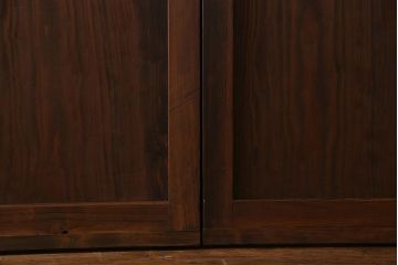 昭和初期　美品　杉材　味わい深い風合いが魅力の障子戸(引き戸、建具)4枚セット(1)