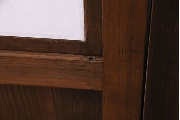 昭和初期　美品　杉材　味わい深い風合いが魅力の障子戸(引き戸、建具)4枚セット(1)