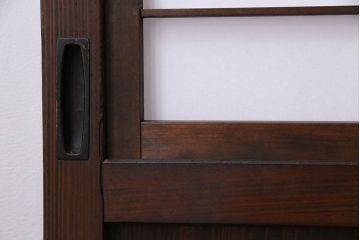 昭和初期　美品　杉材　味わい深い風合いが魅力の障子戸(引き戸、建具)4枚セット(2)