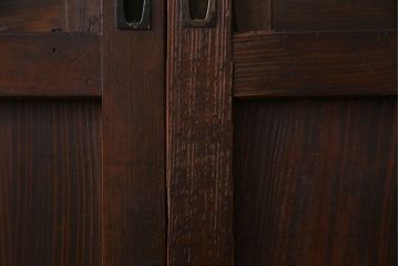 昭和初期　美品　杉材　味わい深い風合いが魅力の障子戸(引き戸、建具)4枚セット(2)