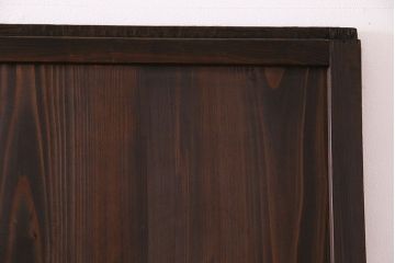 昭和初期　美品　杉材　味わい深い風合いが魅力の障子戸(引き戸、建具)4枚セット(2)