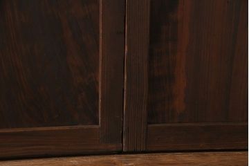 昭和初期　美品　杉材　味わい深い風合いが魅力の障子戸(引き戸、建具)4枚セット(2)