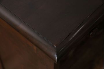 中古　北海道民芸家具　421 樺材　重厚なデスク(片袖机、在宅ワーク、在宅用学習机)(定価約15万円)(2)