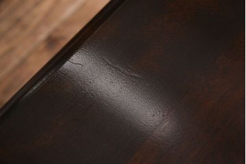 中古　北海道民芸家具　421 樺材　重厚なデスク(片袖机、在宅ワーク、在宅用学習机)(定価約15万円)(2)