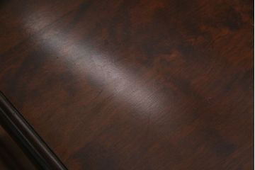 中古　北海道民芸家具　421 樺材　重厚なデスク(片袖机、在宅ワーク、在宅用学習机)(定価約15万円)(2)