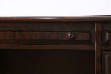 中古　北海道民芸家具　421 樺材　重厚なデスク(片袖机、在宅ワーク、在宅用学習机)(定価約15万円)(2)