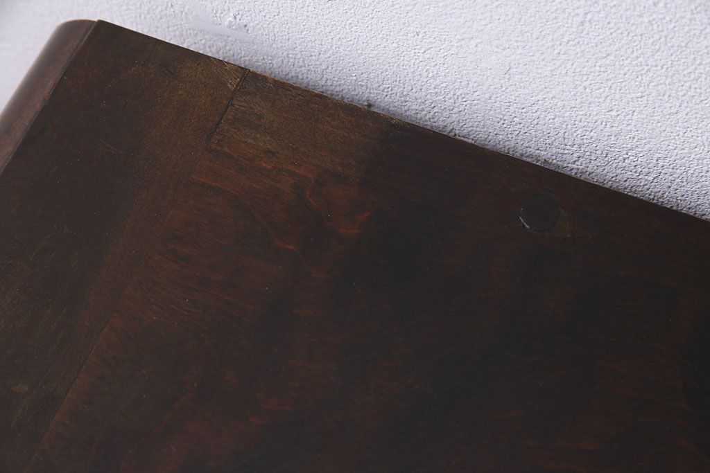 中古　北海道民芸　落ち着きのある色味が魅力のシンプルなサイドチェスト(リビングボード、ローチェスト)