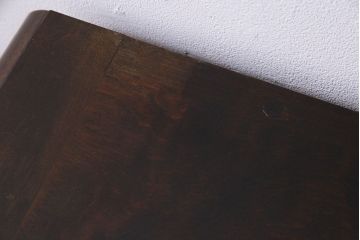 中古　北海道民芸　落ち着きのある色味が魅力のシンプルなサイドチェスト(リビングボード、ローチェスト)