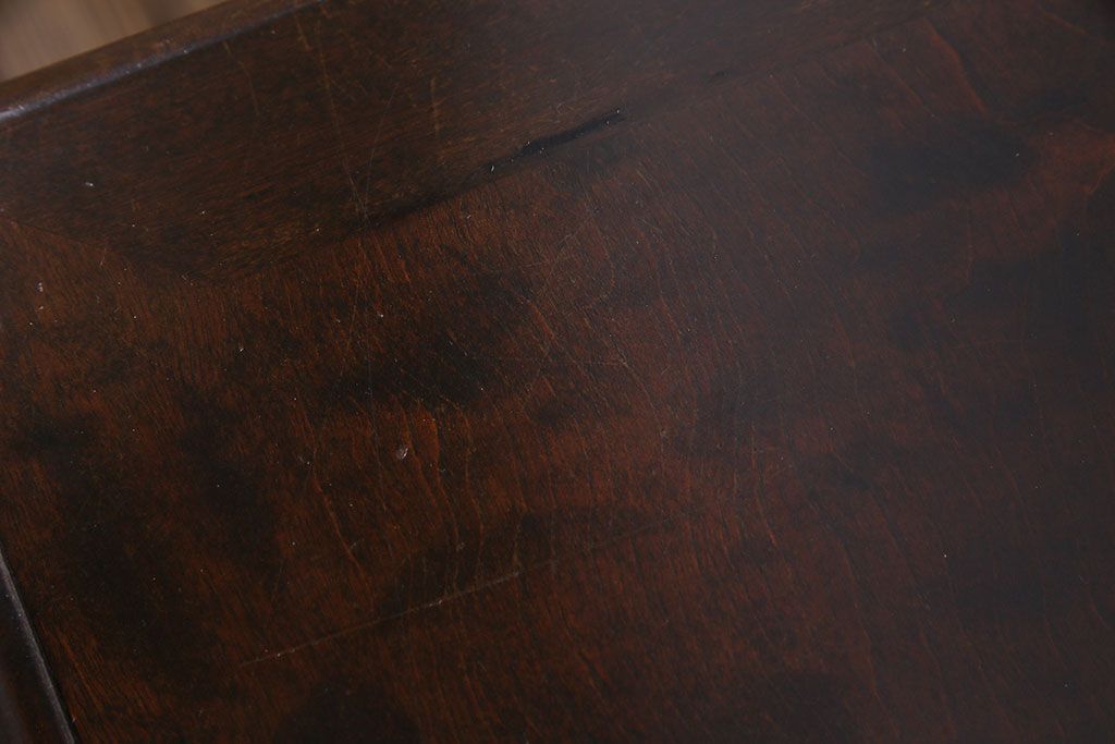 中古　北海道民芸　落ち着きのある色味が魅力のシンプルなサイドチェスト(リビングボード、ローチェスト)