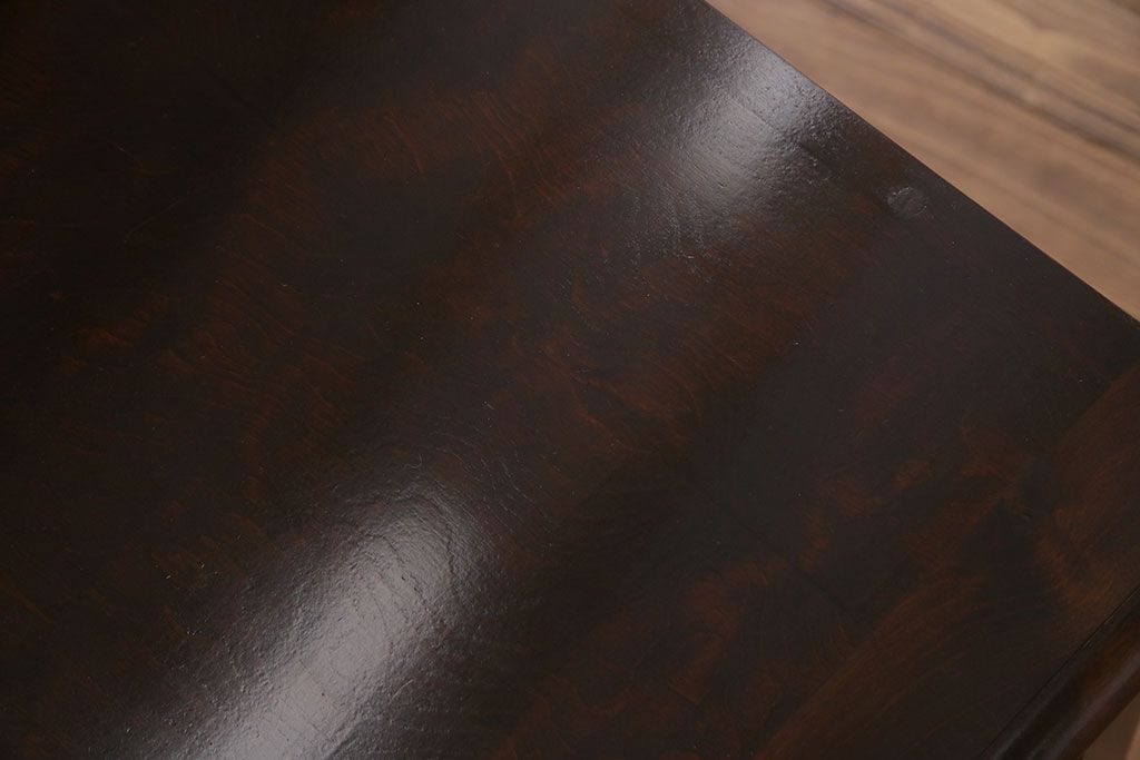 中古　北海道民芸　落ち着きのある色味が魅力のシンプルなサイドチェスト(リビングボード、ローチェスト)