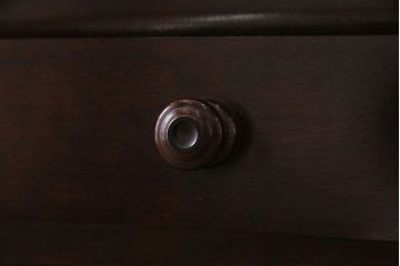 中古　北海道民芸　落ち着きのある色味が魅力のシンプルなサイドチェスト(リビングボード、ローチェスト)