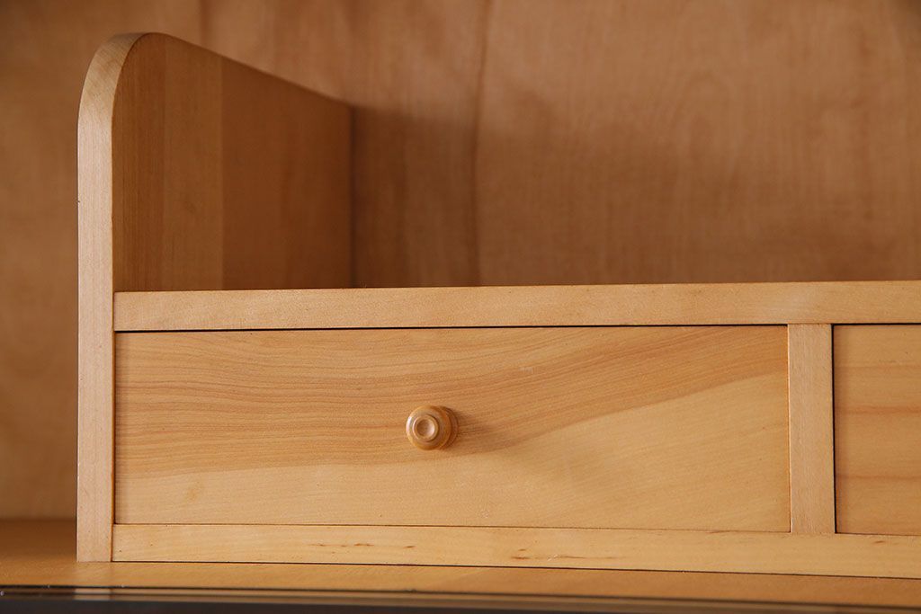 中古　北海道民芸家具　衣装盆付き3段重ねチェスト(衣装箪笥・整理タンス・着物箪笥)(定価約90万円)