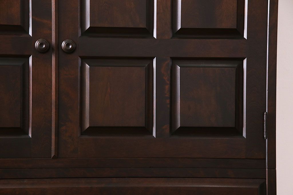 中古　北海道民芸家具　衣装盆付き3段重ねチェスト(衣装箪笥・整理タンス・着物箪笥)(定価約90万円)