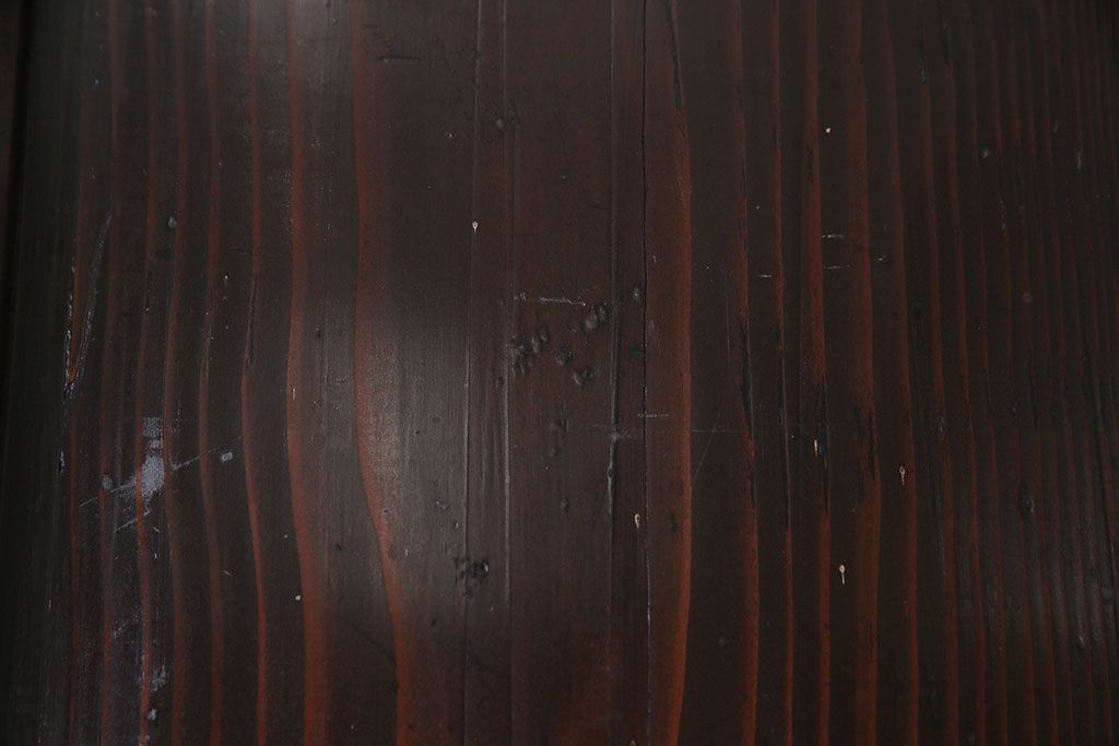 和製アンティーク　濃くて深い色合いが情緒を漂わせる板戸1枚(引き戸、建具)