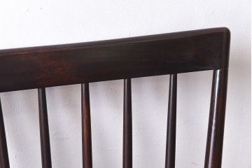 中古　松本民芸家具　シンプルで座り心地の良いNC型チェア(ダイニングチェア、椅子、板座チェア)(定価約8万円)