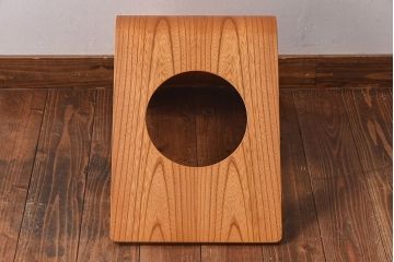 中古　天童木工　S-5046KY-NT　ナチュラルな色合いの座イス(椅子)(定価約2万2千円)(1)