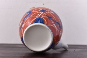 有田焼　館林源右衛門　赤絵茶器揃　共箱