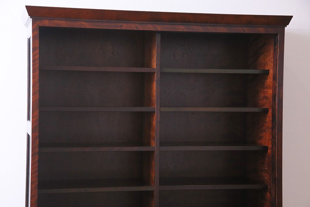 中古　民芸家具　落ち着きのある色合いの食器棚(収納棚、戸棚、飾り棚)