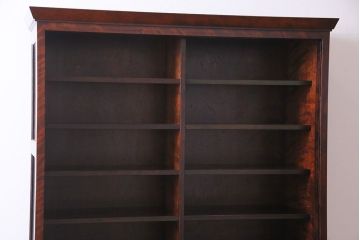 中古　民芸家具　落ち着きのある色合いの食器棚(収納棚、戸棚、飾り棚)