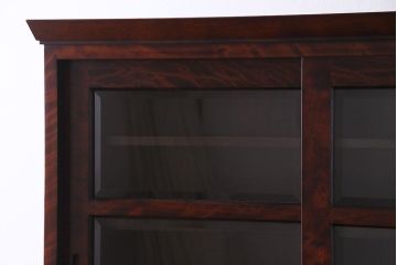 中古　民芸家具　落ち着きのある色合いの食器棚(収納棚、戸棚、飾り棚)