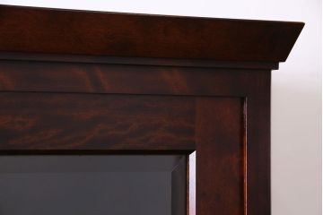 中古　民芸家具　落ち着きのある色合いの食器棚(収納棚、戸棚、飾り棚)