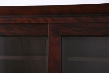 中古　民芸家具　落ち着きのある色合いの食器棚(収納棚、戸棚、飾り棚)