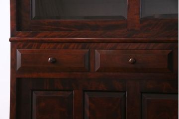 中古　民芸家具　落ち着きのある色合いの食器棚(収納棚、戸棚、飾り棚)