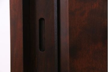 中古　民芸家具　落ち着きのある色合いの食器棚(収納棚、戸棚、飾り棚)