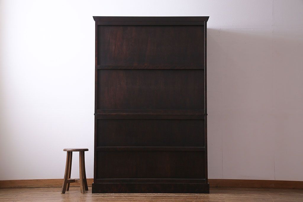 中古　民芸家具　落ち着きのある色合いの食器棚(収納棚、戸棚、飾り棚)