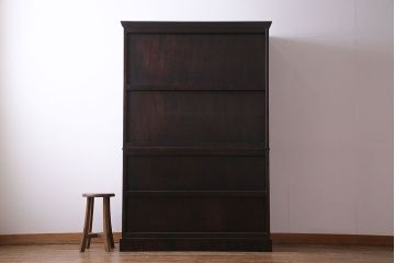 中古　民芸家具　落ち着きのある色合いの食器棚(収納棚、戸棚、飾り棚)