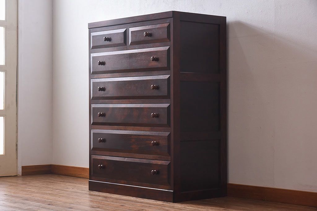 松本民芸家具 D型小物整理タンス 中古 松本民芸家具 正規品 D型小物整理タンス チェスト 小引き出し