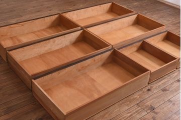 中古　美品　松本民芸家具　D型整理タンスI(箪笥、チェスト)(定価約28万円)(1)