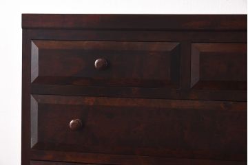 中古　美品　松本民芸家具　D型整理タンスI(箪笥、チェスト)(定価約28万円)(1)