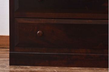 中古　美品　松本民芸家具　D型整理タンスI(箪笥、チェスト)(定価約28万円)(1)