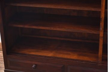 中古　松本民芸家具　特注品　引き出し付　大人の空間づくりにおすすめな本箱(サイドボード、ブックケース)