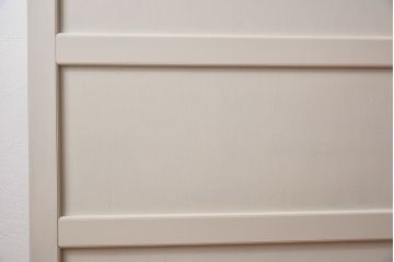 ペイント家具　ラフジュ工房オリジナルステンドグラス　結霜ガラスとステンドグラスがおしゃれな引き戸(建具)2枚セット