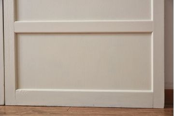 ペイント家具　ラフジュ工房オリジナルステンドグラス　結霜ガラスとステンドグラスがおしゃれな引き戸(建具)2枚セット