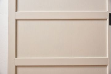 ペイント家具　ラフジュ工房オリジナルステンドグラス　結霜ガラスとステンドグラスがおしゃれな引き戸(建具)2枚セット