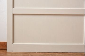 ペイント家具　ラフジュ工房オリジナルステンドグラス　結霜ガラスとステンドグラスがおしゃれな引き戸(建具)2枚セット