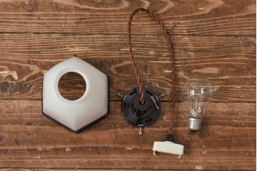 昭和初期　和モダンな雰囲気漂うシェード(ペンダントライト、天井照明)