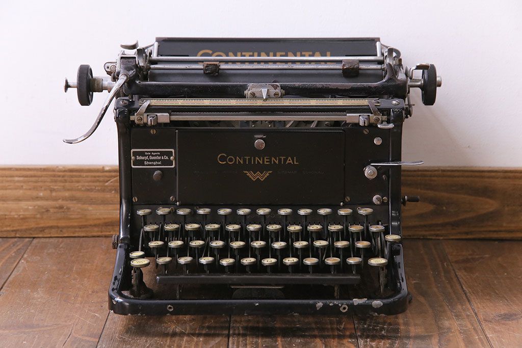 アンティーク雑貨　ドイツ製　WANDERER-WERKE(ヴォルケ社) CONTINENTAL　高級感漂うタイプライター