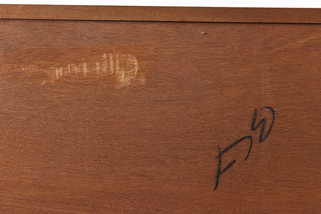 北欧ビンテージ家具　チーク材　大きな丸い取っ手が愛らしいチェスト(サイドチェスト、引き出し、ドロワー)