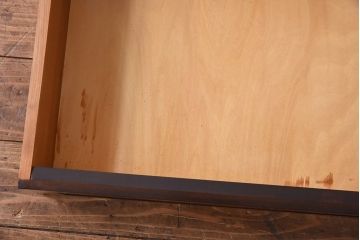 中古　松本民芸家具　503型　直線のデザインが目を引く整理箪笥(引き出し、衣装箪笥、チェスト)(定価約28万円)(2)